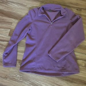 Eddie Bauer half zip purple fleece - size small